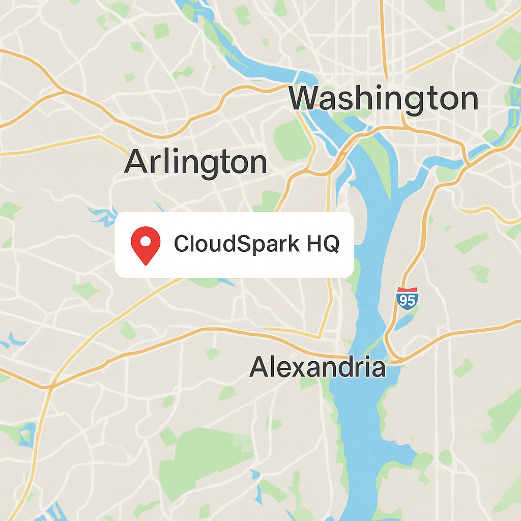 CloudSpark HQ map (placeholder)